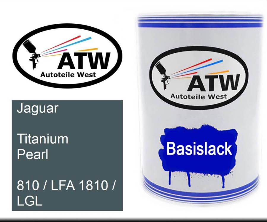 Jaguar, Titanium Pearl, 810 / LFA 1810 / LGL: 500ml Lackdose, von ATW Autoteile West.